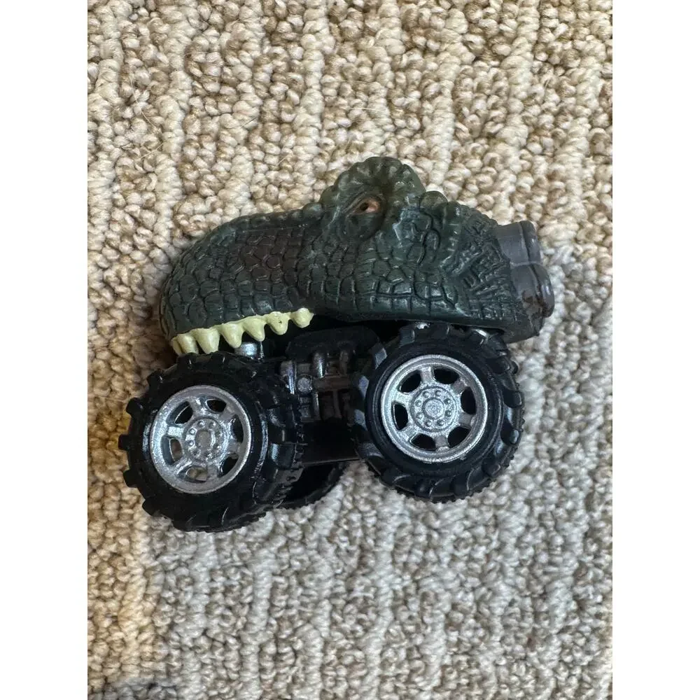 Dinosaur T-Rex Monster Truck Toy Car Green Plastic Wheels‎ Kids Toy